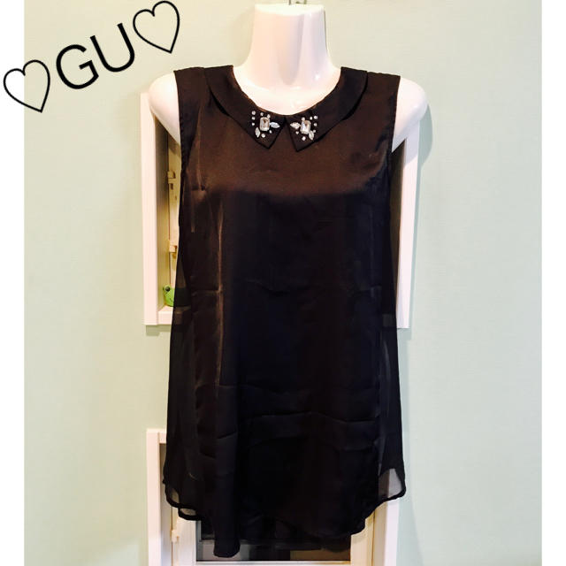 GU(ジーユー)のノースリーブ チュニック♡GU♡ レディースのトップス(シャツ/ブラウス(半袖/袖なし))の商品写真