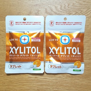 【特定保健用食品】LOTTE キシリトールタブレット《オレンジ》2袋(菓子/デザート)