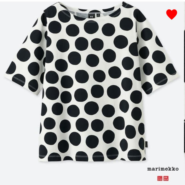 UNIQLO(ユニクロ)のユニクロ マリメッコ グラフィックTシャツ 水玉 UNIQLOmarimekko レディースのトップス(Tシャツ(半袖/袖なし))の商品写真