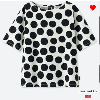 ユニクロ(UNIQLO)のユニクロ マリメッコ グラフィックTシャツ 水玉 UNIQLOmarimekko(Tシャツ(半袖/袖なし))