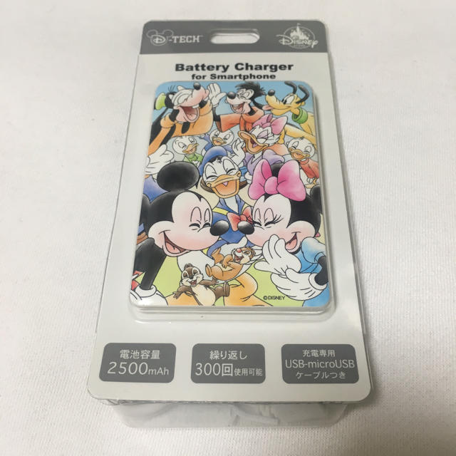 Disney(ディズニー)の販売終了！ディズニーストア ミッキー＆フレンズ モバイルバッテリー スマホ/家電/カメラのスマートフォン/携帯電話(バッテリー/充電器)の商品写真