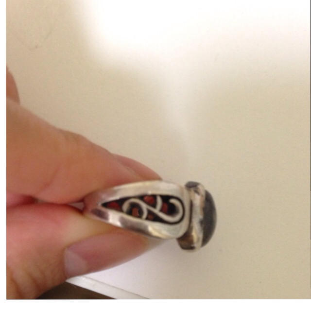 グレーブルーのストーン付きリング レディースのアクセサリー(リング(指輪))の商品写真