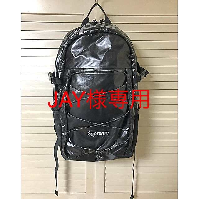 美品】Supreme 17FW Backpack リュック Black 黒-