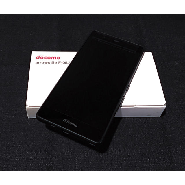 富士通(フジツウ)の【SIMフリー/新品未使用】docomo arrows Be F-05J/黒 スマホ/家電/カメラのスマートフォン/携帯電話(スマートフォン本体)の商品写真