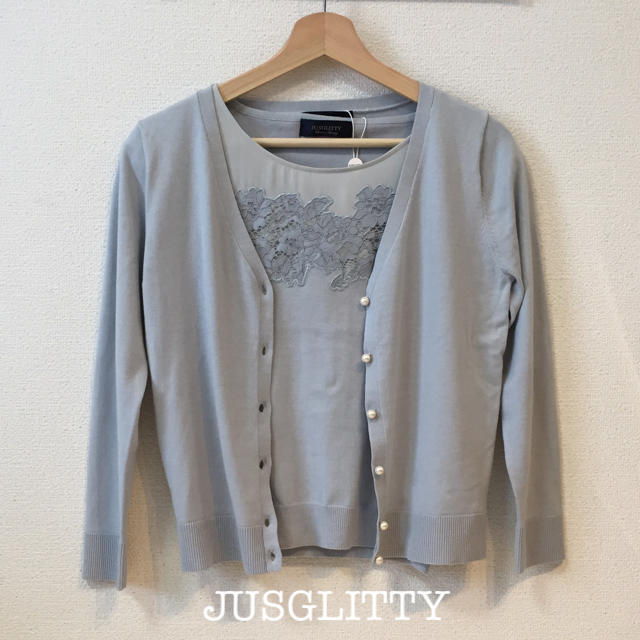 JUSGLITTY(ジャスグリッティー)の新品♡JUSGLITTY アンサンブル ミント レディースのトップス(アンサンブル)の商品写真