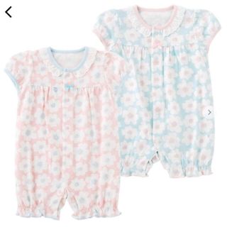 ニシキベビー(Nishiki Baby)の新品 ロンパース ピンク 花柄 女の子(ロンパース)