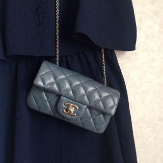 CHANEL - CHANEL チェーンバッグ 斜めがけ babyマトラッセ 水色 ブルー ...
