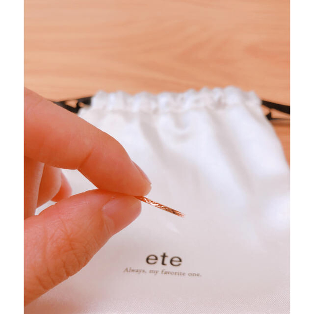 ete(エテ)のete＊K10ピンクゴールドリング レディースのアクセサリー(リング(指輪))の商品写真