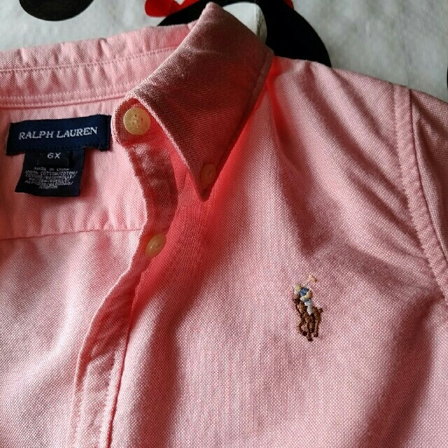 Ralph Lauren(ラルフローレン)の専用⭐ラルフローレン　ボタンダウンシャツ　125 キッズ キッズ/ベビー/マタニティのキッズ服女の子用(90cm~)(ブラウス)の商品写真