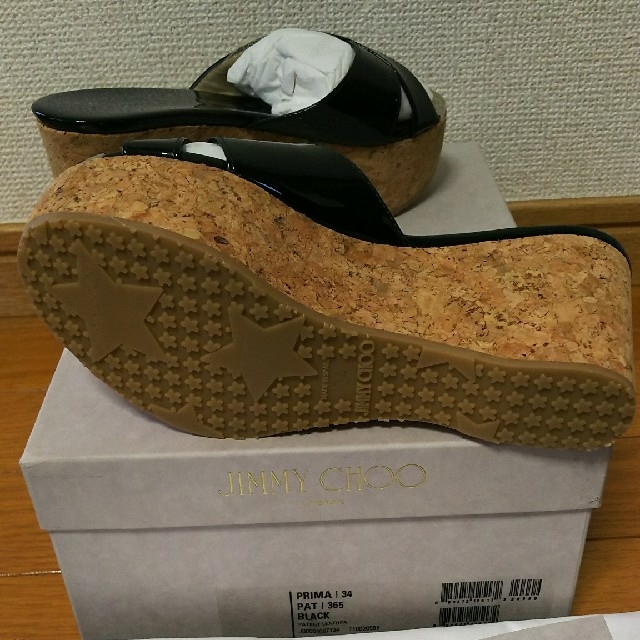 JIMMY CHOO(ジミーチュウ)のhaa様専用　新品未使用　ジミーチュウ　コルク　サンダル レディースの靴/シューズ(サンダル)の商品写真
