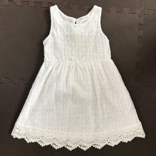 エイチアンドエム(H&M)のH&M ワンピース 白 95 100 ドレス フォーマル 結婚式(ドレス/フォーマル)