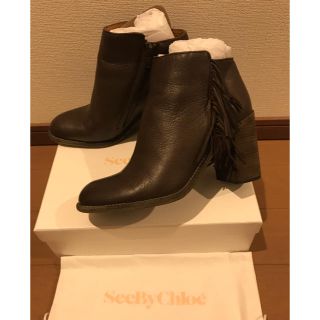 シーバイクロエ(SEE BY CHLOE)の【美品】Seeby Chloe☆シーバイクロエ☆ショートブーツ☆茶色(ブーツ)