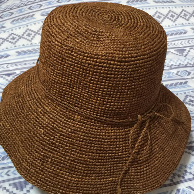 MUJI (無印良品)(ムジルシリョウヒン)の無印良品のラフィア帽（天然素材）です。 レディースの帽子(麦わら帽子/ストローハット)の商品写真