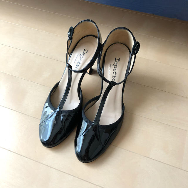 極美品⭐️repetto ／レペット パテントレザー ストラップサンダル