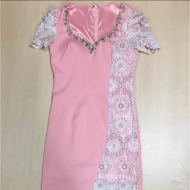 JEWELS(ジュエルズ)のjewels♡ピンクレース ドレス 定価7000程 レディースのフォーマル/ドレス(ミニドレス)の商品写真