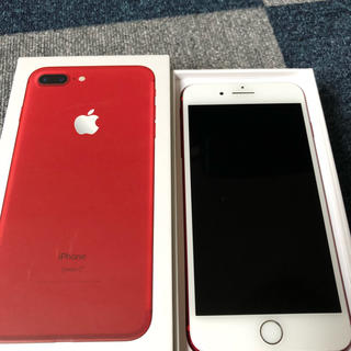 ソフトバンク(Softbank)のiPhone7plus red128GB(スマートフォン本体)