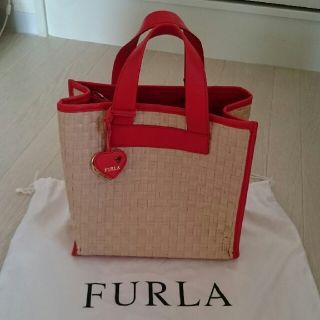 フルラ(Furla)の再値下げ フルラ かごバック 新品未使用(かごバッグ/ストローバッグ)