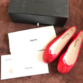 レペット(repetto)の新品未使用 repetto レペット メタリックレッド 35サイズ(バレエシューズ)