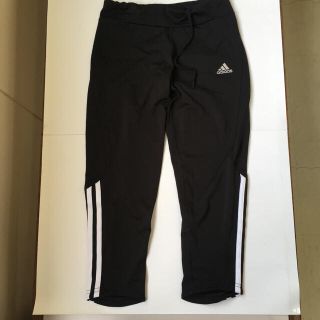 アディダス(adidas)のアディダスカプリタイツレディースMサイズ着用品送料込800円(クロップドパンツ)