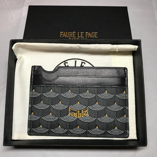 Faure Le Page - 美品 本物 フォレルパージュ グレー パスケース 