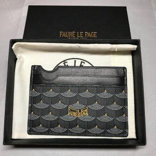 フォレルパージュ(Faure Le Page)の美品 本物 フォレルパージュ グレー パスケース カードケース 定期入れ(名刺入れ/定期入れ)