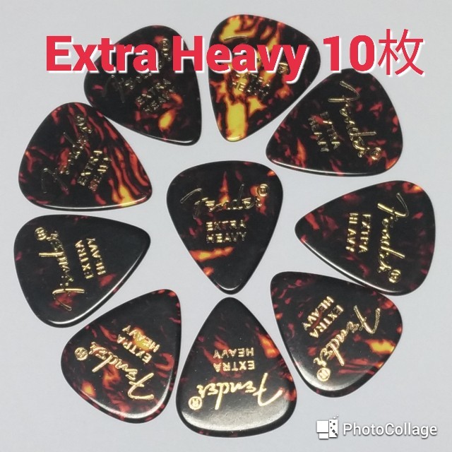fenderピック 351Shape Shell Extra Heavy 10枚 楽器のギター(エレキギター)の商品写真