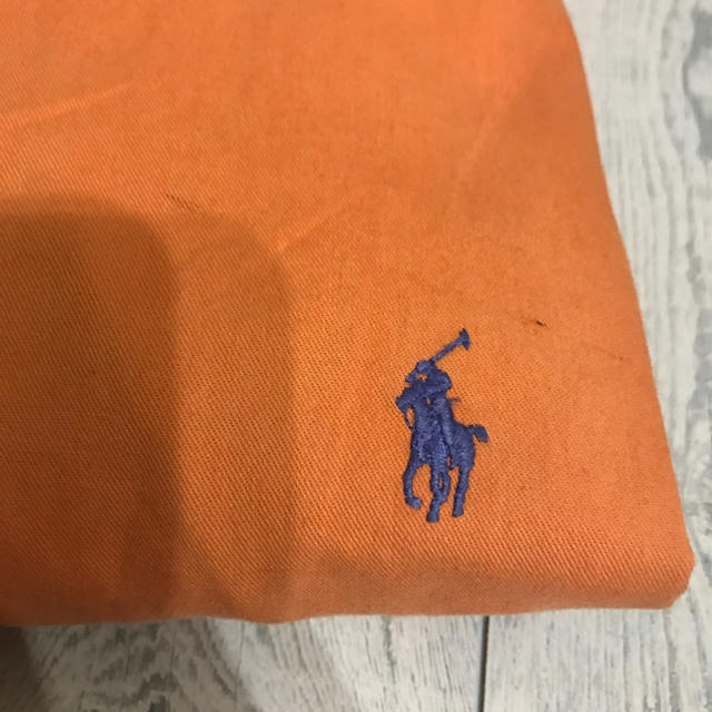 Ralph Lauren(ラルフローレン)のRalph Lauren S/S ボタンダウンシャツ オレンジ×ネイビー XL メンズのトップス(シャツ)の商品写真