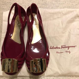 サルヴァトーレフェラガモ(Salvatore Ferragamo)の【Salvatore Ferragamo/フェラガモ】6★ラバーシューズ★新品(バレエシューズ)