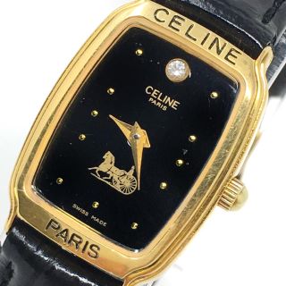 celine - セリーヌ 値引き可 CELINE クォーツ 電池交換済 動作品 正規 ...