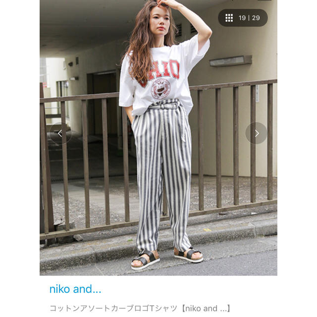 niko and...(ニコアンド)のニコアンド   tシャツ レディースのトップス(Tシャツ(半袖/袖なし))の商品写真