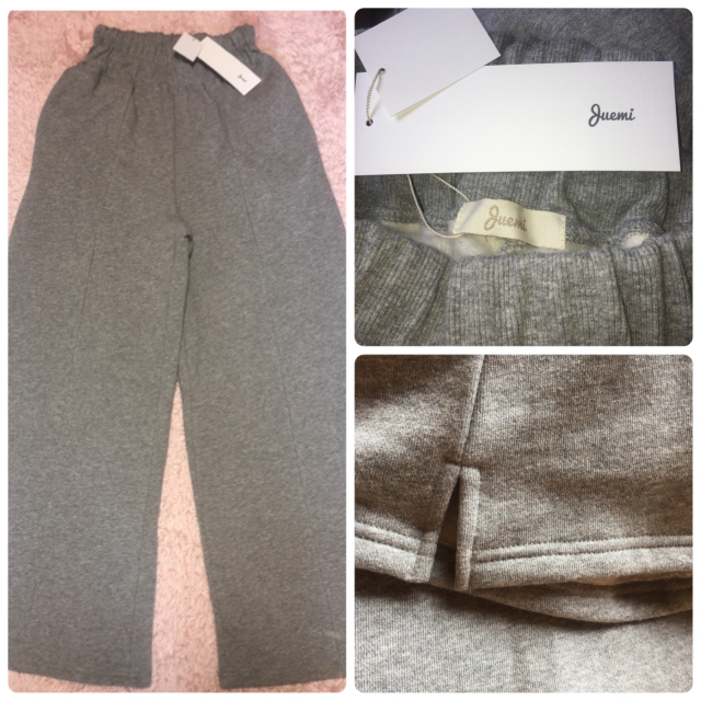 Juemi ❤︎crease wide sweat pants  レディースのパンツ(その他)の商品写真