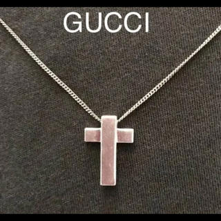 グッチ(Gucci)のGUCCI　ネックレス　クロスネックレス　十字架(ネックレス)