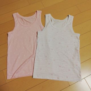 シマムラ(しまむら)の吸汗速乾★しまむらFIBERDRYタンクトップシャツ100cm2枚セット(下着)