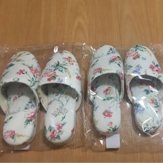 ローラアシュレイ(LAURA ASHLEY)の新品 ローラアシュレイ スリッパ  2点セット(スリッパ/ルームシューズ)