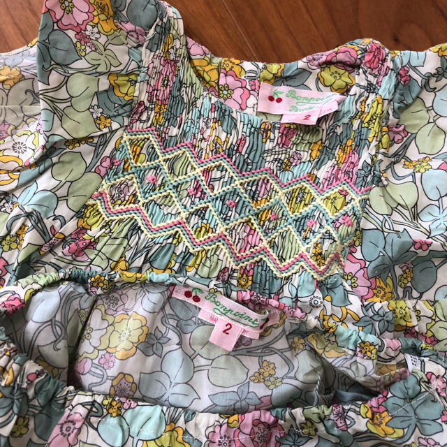 ⭐︎ボンポワン 2018SS リバティ ワンピース&オーバーパンツ
