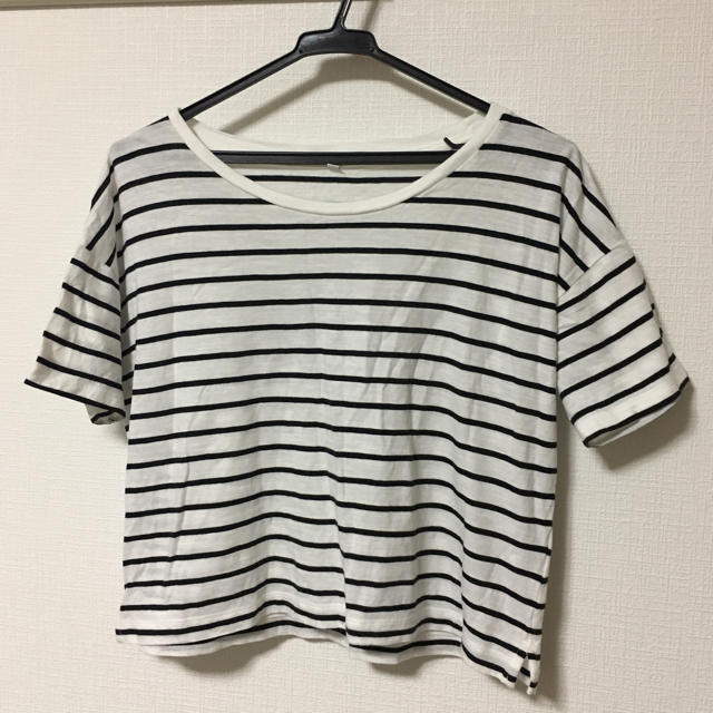 MUJI (無印良品)(ムジルシリョウヒン)の無印良品 ボーダーTシャツ レディースのトップス(Tシャツ(半袖/袖なし))の商品写真