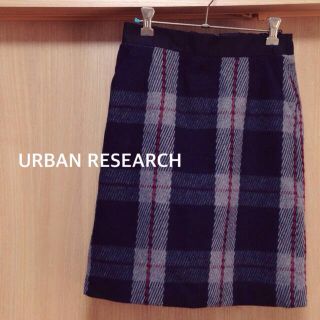 アーバンリサーチ(URBAN RESEARCH)のタータンチェック＊ひざ丈スカート(ひざ丈スカート)