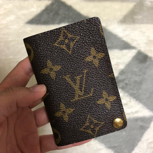 Louis Vuitton card holder with plastic sleeves