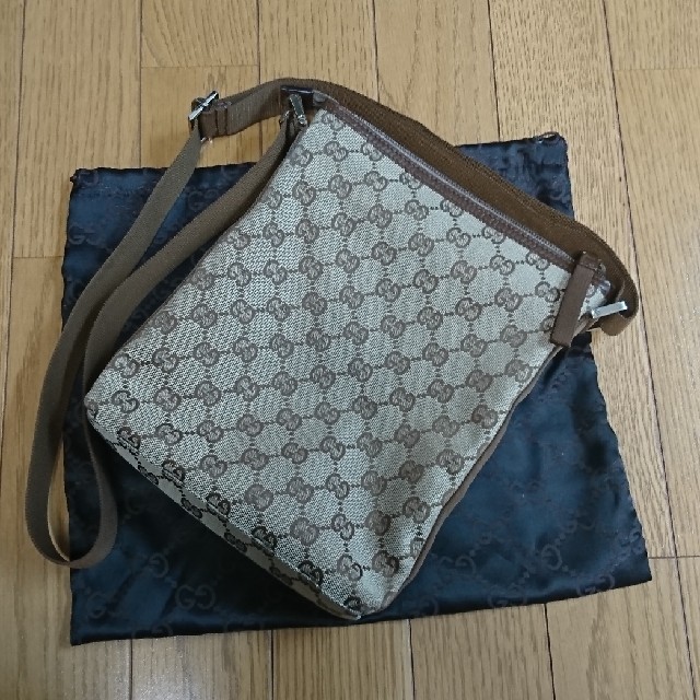 Gucci(グッチ)の【極美品】GUCCI GG柄 ジャッキー ショルダーバッグ ブラウン メンズのバッグ(ショルダーバッグ)の商品写真