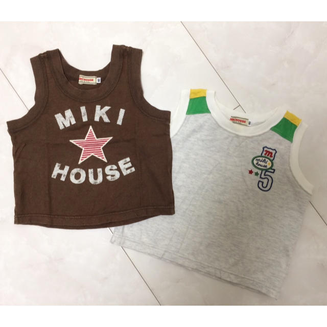 mikihouse(ミキハウス)のミキハウス80/タンクトップ/男の子 キッズ/ベビー/マタニティのベビー服(~85cm)(タンクトップ/キャミソール)の商品写真