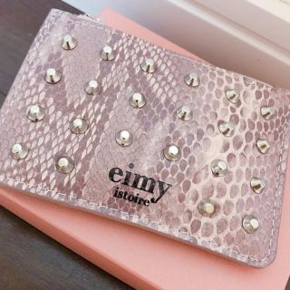 エイミーイストワール(eimy istoire)のeimy プリンスタッズ カードケース パイソン(名刺入れ/定期入れ)