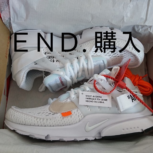 【27cm】off white NIKE Air Presto white