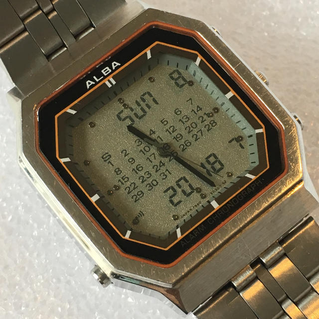 ALBA - SEIKO ALBA セイコー デジアナ 二重面相 クオーツ メンズ ALBA - SEIKO ALBA セイコー デジアナ 二重面相 クオーツ メンズ
