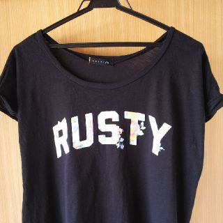 ラスティ(RUSTY)のRUSTY ＊黒 ＊サイズM(Tシャツ(半袖/袖なし))