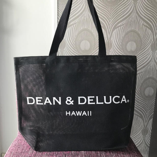 ハワイ限定DEAN & DELUCA 黒メッシュバッグ