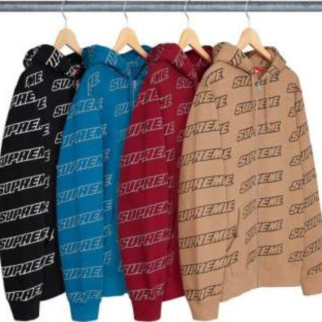 Supreme - Supreme Repeat Zip Up Hooded Sweatshirtの通販 by Sup君's ...