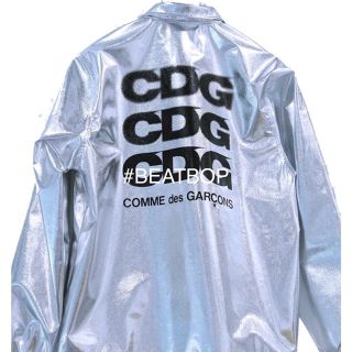 コムデギャルソン(COMME des GARCONS)のコムデギャルソン CDG 店舗限定 メタリックシルバー コーチジャケット M(スタジャン)