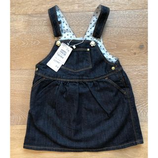 プチバトー(PETIT BATEAU)の新品♡デニムジャンパースカート(ワンピース)