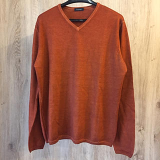クルチアーニ(Cruciani)の即購入OK! 美品 クルチアーニ ウール セーター オレンジ ブラウン ニット(ニット/セーター)