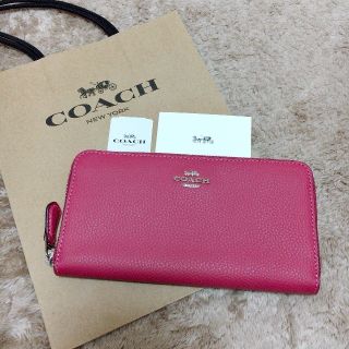 コーチ(COACH)の新品未使用　最新モデル　COACH　長財布　人気　マゼンダピンク(財布)